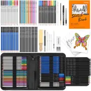81 Pack Art Supplies for Adults Kids, Pro Drawing Set, Sketch Book, Graphite ...
