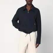 [Prada] Blue wool jacket with zip 48 IT Blue