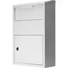 Barska Large Wall Mount Drop Box Secure Locking Cabinet Key Lock Mailbox