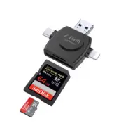 All in one 1 USB SD TF Card Reader for iPAD iPhone XS 5 6 7 8 Plus Samsung S7 S8