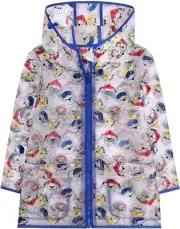 Paw Patrol Boys Clear Rain Coat, Rainwear for Toddlers/Little Boys Ages 2-7