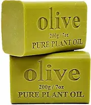 2x 200g Plant Oil Soap Olive Scent Pure Natural Vegetable Base Bar Australian