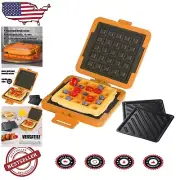 Revolutionary Microwave Sandwich and Waffle Maker - Compact, Time-Saving Design