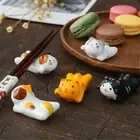 Design Kitchen Cookware Tools Cat Shape Chopstick Rack Chopsticks Holder Stand