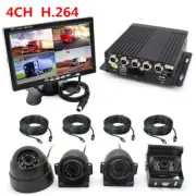 7" Car LCD Monitor＋H.264 Car DVR MDVR Video Recorder＋4X Camera For Truck Van Bus (for: Porsche)