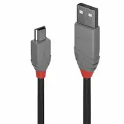 Lindy USB cable 5m USB 2.0 USB A Mini-USB B Black