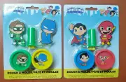 new Super Friends Dough & Molds Sets TWO Packs NEW 2023 DC Superman Batman Flash