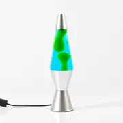 Lava Lamp Silver Green