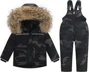 [Legou] Children's down jacket suit boy girl thick 1-6 years old ski jacket down 2 piece set