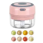 Electric Mini Garlic Mincer, 100ML USB Vegetable Onion Chopper, Portable Smal...