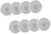 SHINEOFI 8pcs Diy Challenge Coins Blank Coins for Engraving Safe Edges Perfect for Jewelry Art Projects