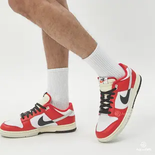 Nike Dunk Low Retro PRM 男 紅白色 解構 芝加哥 潮流 休閒鞋 DZ2536-600
