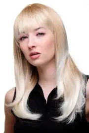 Women's Wig Scandinavian Light Blonde Fringe Long Wig Approx. 50 CM 3114-27T613