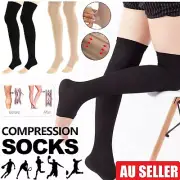 Thigh High Compression Stockings 20-30 mmHg Medical Surgical Socks Varicose Vein