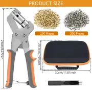 Grommet Tool Kit 3/8 inch Handheld Eyelet Grommet Kit Manual Grommet Press beQis