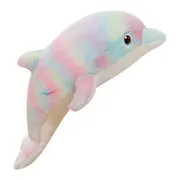 Plush Toy Cute Colorful Dolphin Doll Colorful Dolphin Doll Sleeping Pillow