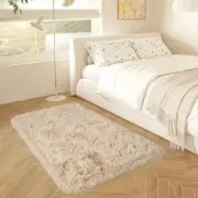 Small Rugs for Bedroom Beige Rug for Bedroom Bedside Soft 2x3 Feet Light Tan