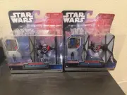 2x STAR WARS Micro Galaxy Squadron First Order Special Forces Tie Fighter #0107