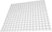 Vinyl Table Cloth PVC Tablecover for Outdoor and Indoor Use Wipeable Square Design White Checkered Pattern for Dining Camping and Weddings