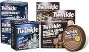 Twinkle Silver Polish Kit and Brass & Copper Cleaning Polish Kit (Pack of 6)