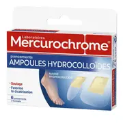Mercurochrome Hydrocolloid ampoule plasters 6 plasters 2 sizes