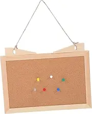 SHOWERORO Wooden Frame Photo Wall Display Board Desk Bulletin Board Corkboard Stand for Office Home Decor