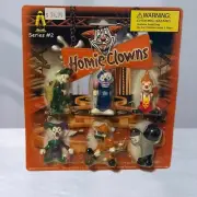 Homies Clowns Toy Figures DGA lowrider Series #2 MOC Sealed 2003 Jester Ese BMC1