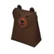 日本KOMPIS 北歐風可愛動物玩具收納箱-棕熊 (5.8折)
