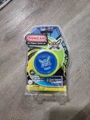 Genuine Duncan Butterfly XT YoYo Blue and Green Ball Intermediate Wide Shape New