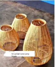 Sri Lankan Handmade Eco-Friendly Natural Cane Lamp shade Easy Fit