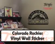 Colorado Rockies Baseball Vinyl Wall Sticker