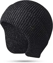 [Generic] Sk Cap with Ear Covers Cycling Helmet Liner Winter Water for Sports Running Skiing Grey