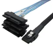SAS SATA Cable Internal Mini SAS SFF-8087 to (4) 29pin+15Pin SFF-8482 Connector