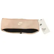 NIKE Ladies Club Fleece Headband Blush Black Interior OSFM #88880