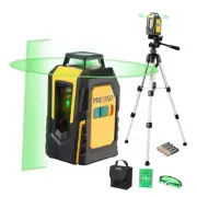 360° Laser Level with Tripod, 100Ft Self Leveling Cross Line Laser- Green