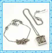 Brighton Solstice Framed Butterfly Pendant Necklace Bracelet Set NWT $110