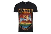 Led Zeppelin Unisex Adult USA Tour 75 T-Shirt (Black) - UTRO930
