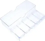 HOOTNEE 1pc Mahjong Chips Container Storage Box Pp Plastic Transparent Organizer Compact Chip Storage Case