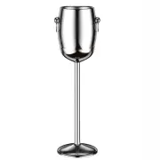 Stainless Steel Champagne Ice Bucket with Stand,Wine Cooler Ice Bucket w/ Stand
