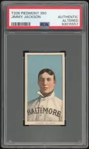 T206 Piedmont 350 Jimmy Jackson PSA AUTH Altered *5557 SET BREAK