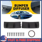 For Honda Accord Civic Lip Rear Bumper Diffuser Shark Fin Spoiler Splitter Wing