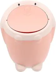 CHILDWEET Cute Cartoon Rabbit Desktop Trash Can Compact Waste Basket with Cover for Odor Control Multi Functional Garbage Container for Tabletop Use