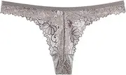 [FARZAH] Women Panties Female Underwear 3Pcs/Set Women Breathable Low Waist Sexy lace Thong Cotton Bottom Crotch Elastic Waist Head Comfortable not Tight(D 1pc,L)