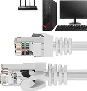 Ethernet Patch Cable,10ft High-Speed Heavy Duty Network Cords | 10Gbps Shielded LAN Cord, Internet Wire Cables for Routers, Modems, Printers, Computers