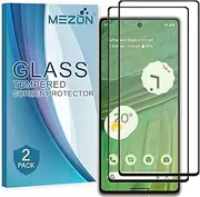 [MEZON] [2 Pack] Full Coverage Tempered Glass for Google Pixel 7 (6.3") - Crystal Clear Premium 9H HD Screen Protector (Pixel 7, 9H Full)
