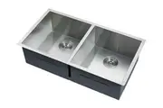 304 Stainless Steel Undermount Topmount Kitchen Laundry Sink - 865 x 440mm