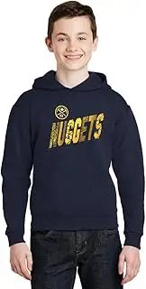 Outerstuff Denver Nuggets Youth Boys Size Playground Logo Pullover Fleece Hoodie