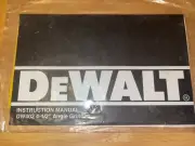 DeWalt DW402 Instruction Manual for 4-1/2" Angle Grinder Booklet Only - No Tool