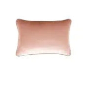J Elliot Home Gabriel 100% Cotton Oblong Cushion Cover 33 x 48 cm Blush