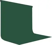 LYLYCTY 10x10FT Dark Green Screen Backdrop Photography Green Screen Background for Streaming Zoom, Photo Studio, Collapsible High Density Screen for Video Photography and Television KLY44